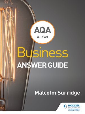 cover image of AQA A-level Business Answer Guide (Surridge and Gillespie)